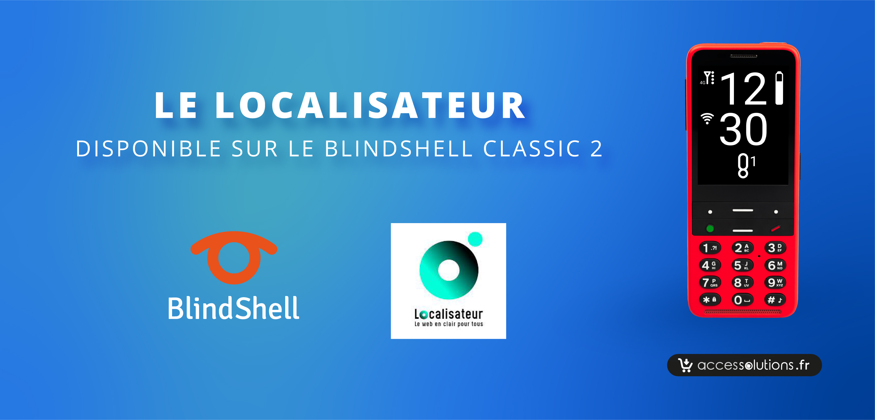 Le localisateur disponible sur le BlindShell Classic 2