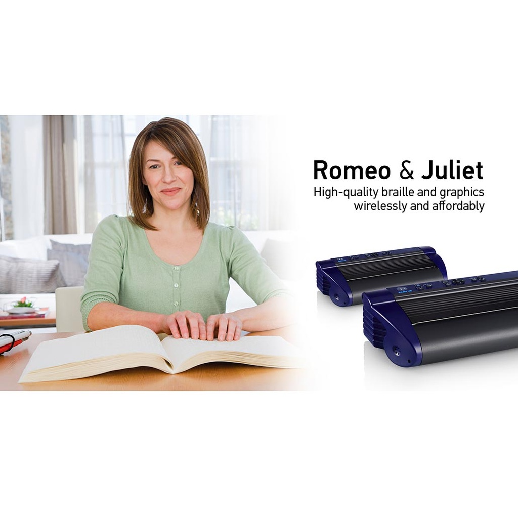 Romeo 60 - Embosseuse braille simple face sur papier listing pour personnes  déficientes visuelles - Accessolutions