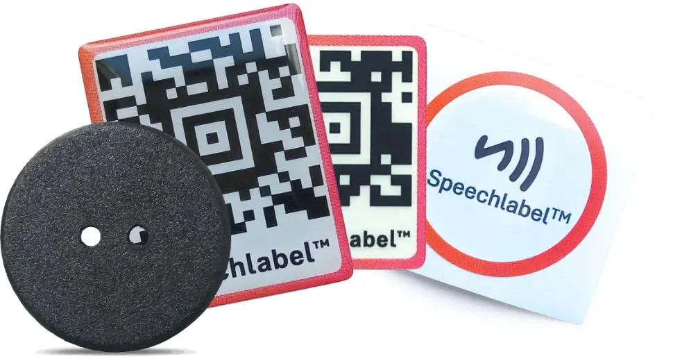 SpeechLabel - étiquettes vocalisées par Smartphone